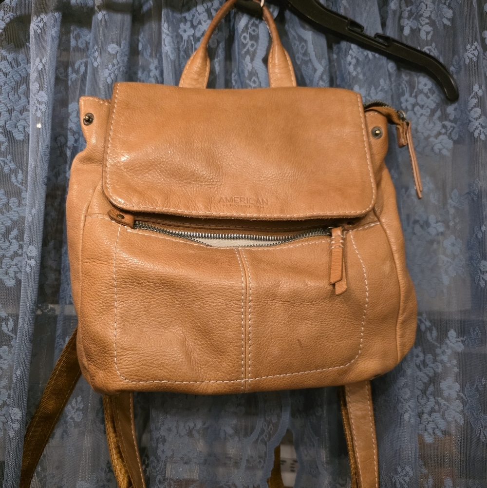 American Leather Tan Backpack